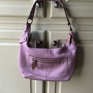 Coach Vintage Penelope Pebble pink leather medium hobo bag